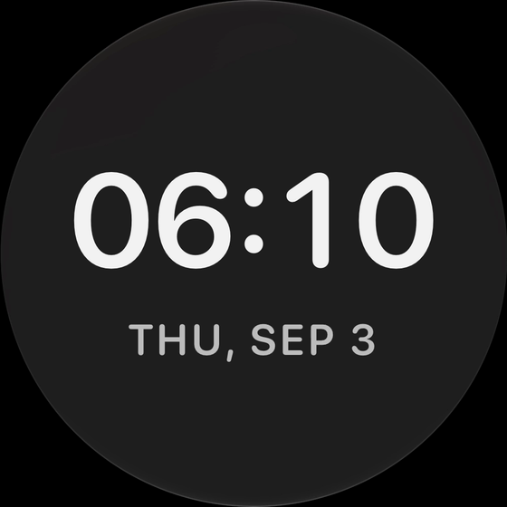 The Digital clock instrument in Speedra
